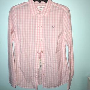 Vineyard Vines gingham button down shirt